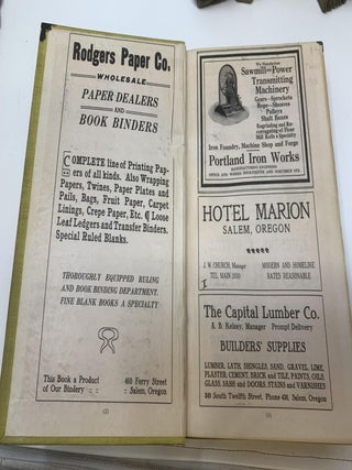 POLK'S SALEM CITY AND MARION COUNTY DIRECTORY, VOL, XI, 1915