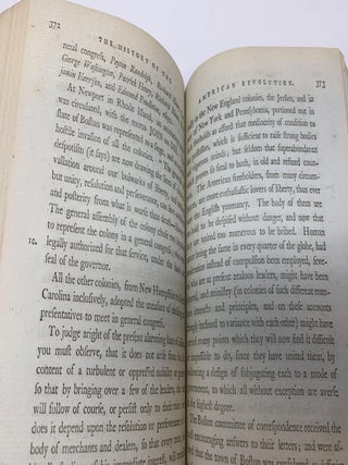 THE HISTORY OF THE RISE, PROGRESS, AND ESTABLISHMENT, OF THE INDEPENDENCE OF THE UNITED STATES OF AMERICA: INCLUDING AN ACCOUNT OF THE LATE WAR; AND OF THE THIRTEEN COLONIES, FROM THEIR ORIGIN TO THAT PERIOD (VOLUME I ONLY)