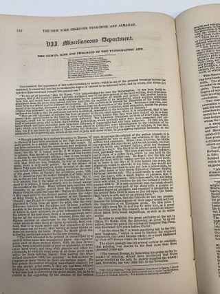 THE NEW YORK OBSERVER YEAR BOOK AND ALMANACK 1871