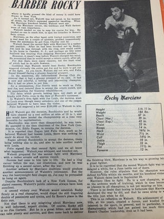 "THE RING" : WORLD'S FOREMOST BOXING MAGAZINE -- BRITISH PRICED EDITION - 1950s. (TWELVE ISSUES)