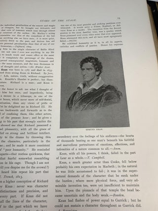 THE STAGE AND ITS STARS PAST A PRESENT: A GALLERY OF DRAMATIC ILLUSTRATION AND CRITICAL BIOGRAPHIES OF DISTINGUISHED ENGLISH AND AMERICAN ACTORS FROM THE TIME OF SHAKESPEARE TILL TO-DAY (TWO VOLUMES, COMPLETE)