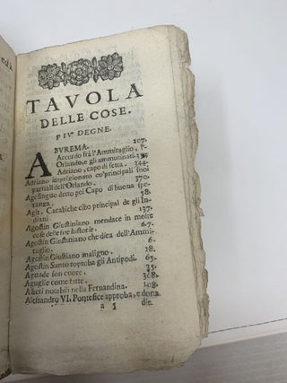 HISTORIE DEL SIGNOR D. FERNANDO COLOMBO. NELLE QUALI S' HA PARTICOLARE, & VERA RELATIONE DELLA VITA E DE' FATTI DELL' AMMIRAGLIO D. CHRISTOFORO COLOMBO SUO PADRE. E DELLO SCOPRIMENTO, CH'EGLI FECE DELL'INDIE OCCIDENTALI, DETTE MONDO NUOVO, HORA POSS NUOVEDUTE DAL SERENISSIMO RE CATOLICO. NUOVAMENTE DI LINGUA SPAGNUOLA TRADOTTE NELL'ITALIANA DAL SIGN. ALFONSO ULLOA.