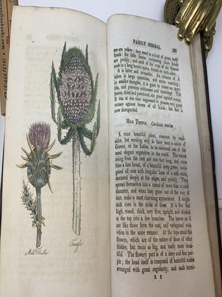 THE FAMILY HERBAL OR AN ACCOUNT OF ALL THOSE ENGLISH PLANTS, WHICH ARE REMARKABLE FOR THEIR VIRTUES, AND OF THE DRUGS WHICH ARE PRODUCED BY VEGETABLES OF OTHER COUNTRIES; WITH THEIR DESCRIPTIONS AND THEIR USES, AS PROVED BY EXPERIENCE; Also Directions for the gathering and preserving roots, herbs, flowers, and seeds; the various methods of preserving these simples for present use; receipts for making distilled waters, conserves, syrups, electuaries, juleps, draughts, &c. &c. with necessary cautions in giving them: INTENDED FOR THE USE OF FAMILIES.