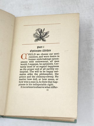 OPTIMISM : AN ESSAY