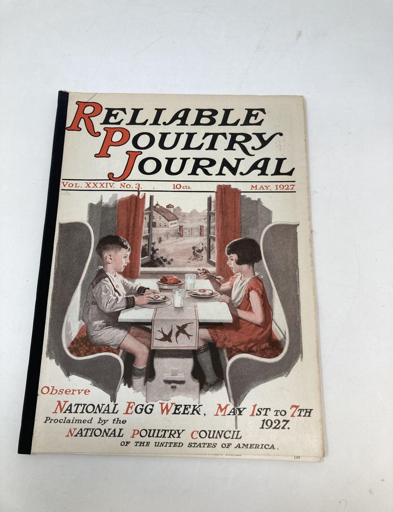 Item #85229 RELIABLE POULTRY JOURNAL VOL XXXIV NO. 3. MAY 1927. Reliable Poultry Journal.