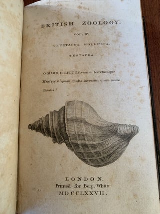 BRITISH ZOOLOGY. VOL. IV. CRUSTACEA MOLLUSA TESTACEA