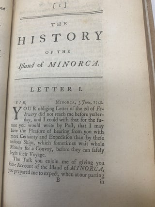 THE HISTORY OF THE ISLAND OF MINORCA