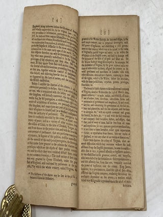 A LETTER TO THE RIGHT HONOURABLE THE EARL OF HILSBOROUGH, ON THE PRESENT SITUATION OF AFFAIRS IN AMERICA. : IN WHICH THE ARGUMENTS IN FAVOUR OF THE COLONIES, ARE PLACED IN A NEW POINT OF VIEW, AND THEIR RIGHTS AND PRIVILEGES ARE INCONTESTIBLY DEMONSTRATED ON CONSTITUTIONAL PRINCIPLES, SUPPORTED BY UNANSWERABLE ARGUMENTS DRAWN FROM THEIR ANCIENT ORIGINAL CHARTERS, AND THE CIRCUMSTANCES ATTENDING THEIR FIRST SETTLEMENT. TOGETHER WITH A SERIOUS AND IMPARTIAL CONSIDERATION OF THE CONSEQUENCES WHICH MUST NECESSARILY RESULT FROM THE EXERCISE OF COERCIVE MEASURES, TO COMPE THEM TO A SUBMISSION TO THE LATE ACTS OF PARLIAMENT. ALSO AN APPENDIX IN ANSWER TO A PAMPHLET INTITULED, THE CONSTITUTIONAL RIGHT OF GREAT-BRITAIN TO TAX THE COLONIES. (Followed by two lines in Latin)