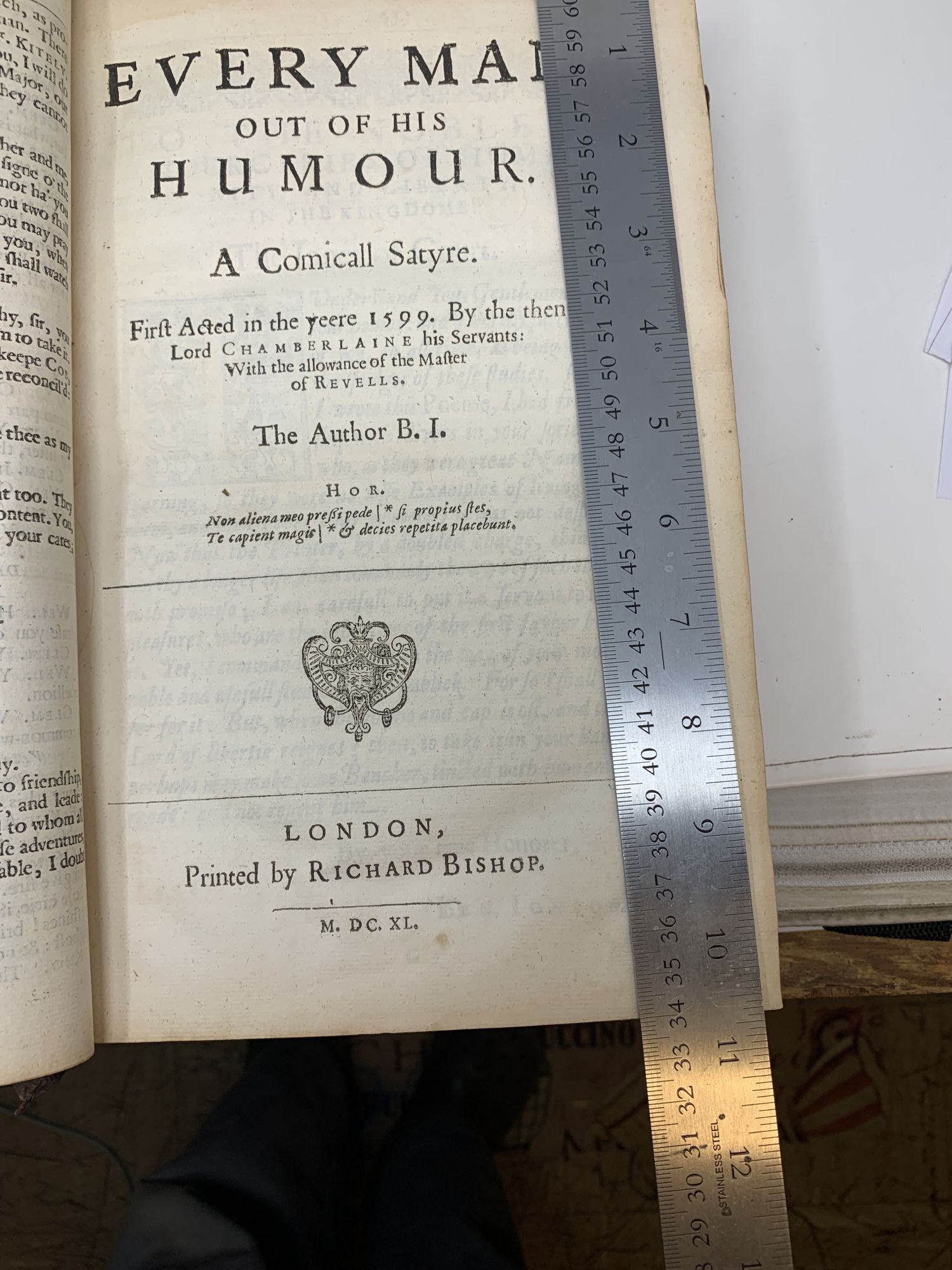 THE WORKES OF BENJAMIN JONSON VOLS. I & II, IN SINGLE BINDING