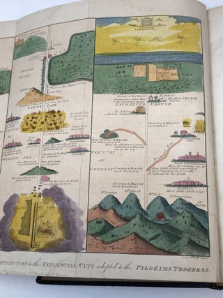 THE PILGRIM'S PROGRESS FROM THIS WORLD TO THAT WHICH IS TO COME; DELIVERED UNDER THE SIMILITUDE OF A DREAM; WHEREIN IS DISCOVERED THE MANNER OF HIS SETTING OUT, HIS DANGEROUS JOURNEY, AND SAFE ARRIVAL AT THE DESIRED COUNTRY. CONTAINING ALSO THE PILGRIMAGE OF HIS WIFE AND CHILDREN, AND THEIR SAFE ARRIVAL. IN THREE PARTS, WITH EXPLANATORY NOTES, EVANGELICAL REFLECTIONS, AND AN ORIGINAL LIFE OF THE AUTHOR, BOUND WITH, THE HOLY WAR, MADE BY KING SHADDAI UPON DIABOLUS. TO WHICH ARE ADDED HEARTS EASE, THE HEAVENLY FOOTMAN, &c. &c.