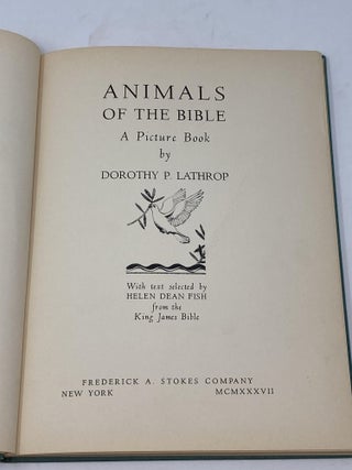 ANIMALS OF THE BIBLE, A PICTURE BOOK