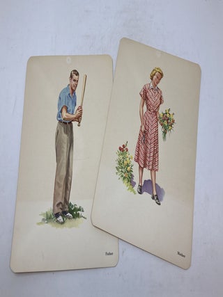 DICK, AND JANE TEACHING PLACARDS (TWO SETS); (and Mother, Father, Sally, Spot and Puff, too!)