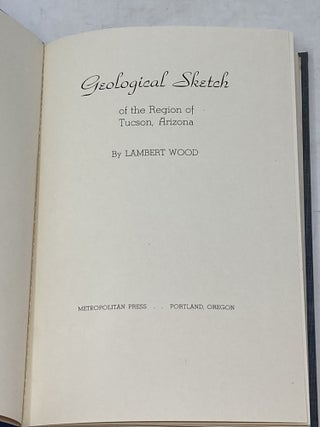 Item #85984 GEOLOGICAL SKETCHES. Lambert Wood