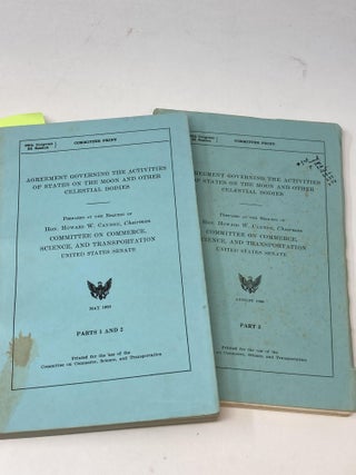 Item #86041 AGREEMENT GOVERNING THE ACTIVITIES OF STATES ON THE MOON AND OTHER CELESTIAL BODIES ...
