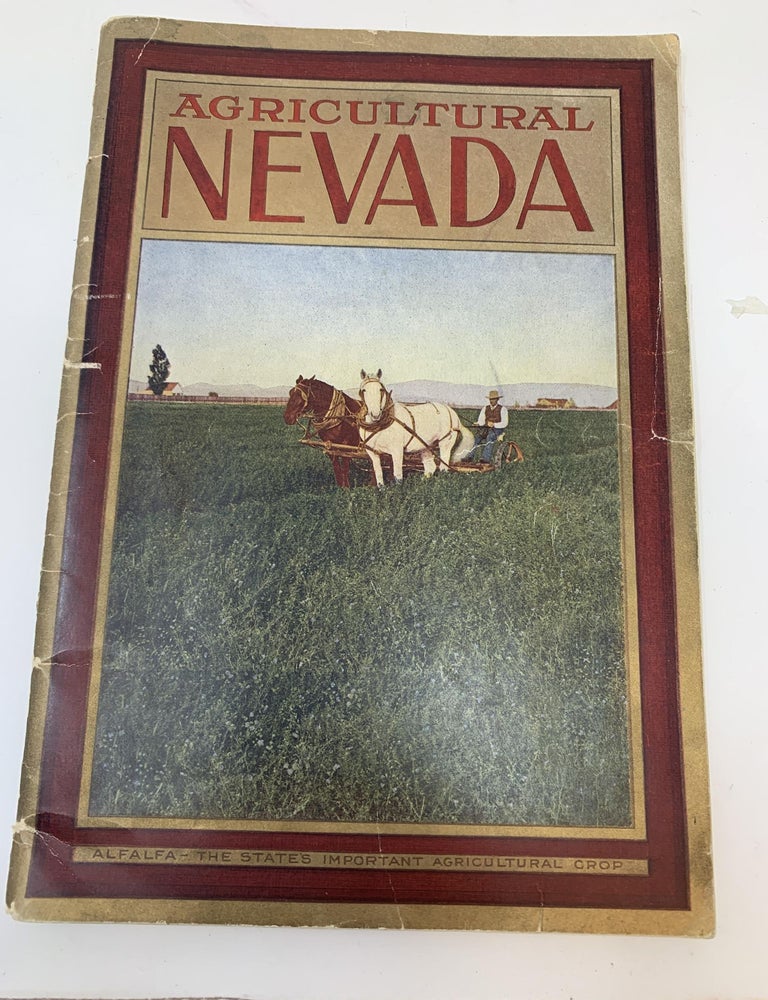 Item #86225 AGRICULTURAL NEVADA. C. A Norcross.