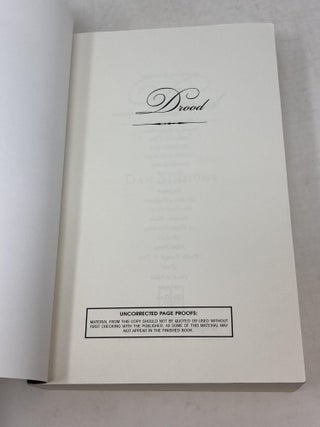 DROOD (ADVANCED READING COPY)
