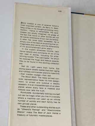 THE BEST OF JACK VANCE; With an Introduction by Barry N. Malzberg