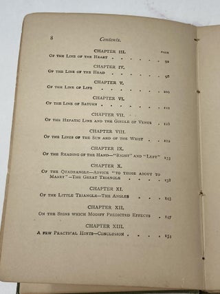 THE LANGUAGE OF THE HAND; Being a Concise Exposition of the Principles and Practice of the Art of Reading the Hand by which the Past, the Present, and the Future May be Explained and the Future May be Explained and Foretold