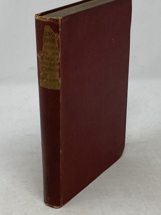 Item #86356 FALLING IN LOVE, WITH OTHER ESSAYS ON MORE EXACT BRANCHES OF SCIENCE. Grant Allen