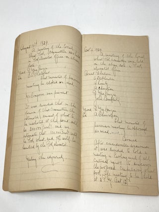 HANDWRITTEN MINUTES OF THE HAZENMORE, SASKATCHEWAN WHEAT POOL (1927-35)
