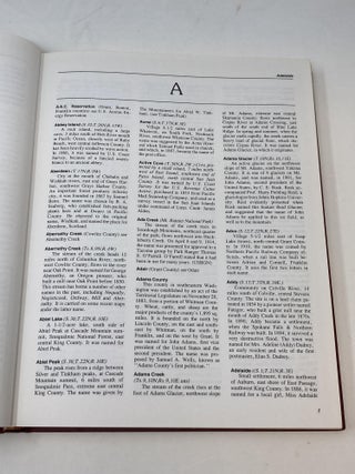 PLACE NAMES OF WASHINGTON; A Guide for Travelers and Armchair Adventurers; Who Named What...and Why; Nearly 7,000 Entries.