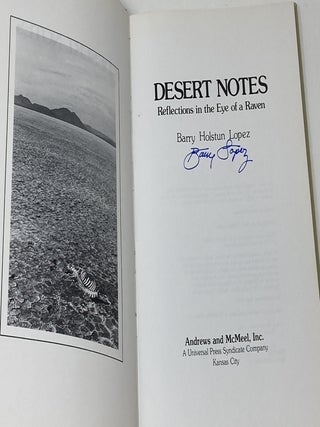DESERT NOTES: REFLECTIONS IN THE EYE OF A RAVEN (SIGNED)