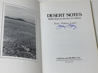 DESERT NOTES: REFLECTIONS IN THE EYE OF A RAVEN (SIGNED)