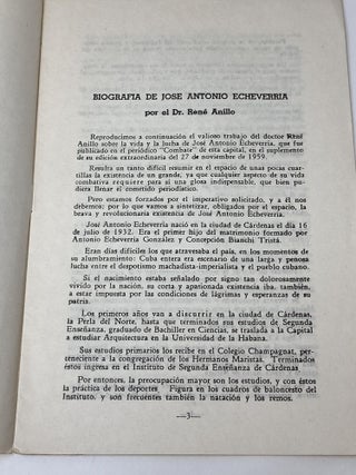 JOSE ANTONIO, HEROE DE LA UNIVERSIDAD Y DEL PUEBLO