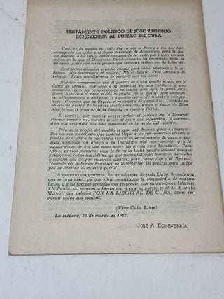 JOSE ANTONIO, HEROE DE LA UNIVERSIDAD Y DEL PUEBLO