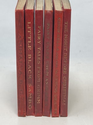 CHRISTMAS STOCKING SERIES: CINDERELLA AND SLEEPING BEAUTY; FAIRY TALES FROM ANDERSON; ANIMAL ABC / A CHILD'S VISIT TO THE ZOO; THE STORY OF LITTLE BLACK SAMBO; FAIRY TALES FROM GRIMM; THE NIGHT BEFORE CHRISTMAS (SET OF SIX BOOKS)