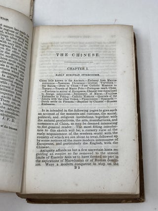 HISTORY OF CHINA AND ITS INHABITANTS, VOL. I (WITH FOLD-OUT MAP); (Harper's Family Library No. LXXX)