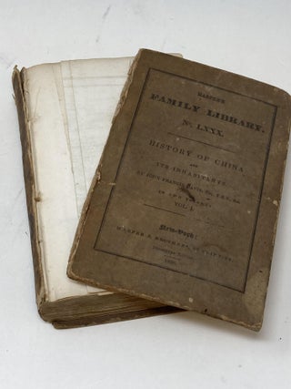 HISTORY OF CHINA AND ITS INHABITANTS, VOL. I (WITH FOLD-OUT MAP); (Harper's Family Library No. LXXX)