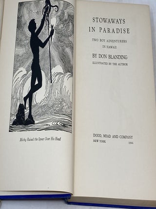 STOWAWAYS IN PARADISE : TWO BOY ADVENTURERS IN HAWAII; Illustrated by the author