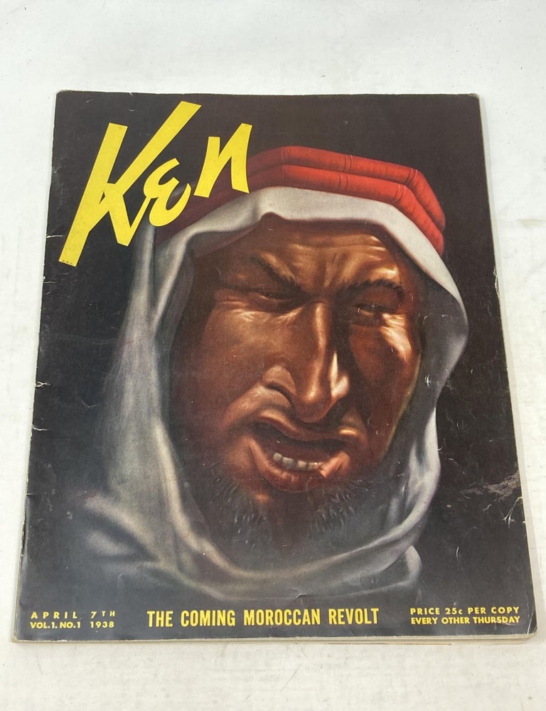 Item #86963 KEN : THE INSIDER'S WORLD, APRIL 1938, VOLUME 1, NUMBER 1. Paul De Kruif.