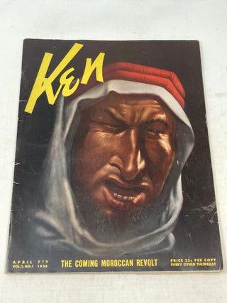 Item #86963 KEN : THE INSIDER'S WORLD, APRIL 1938, VOLUME 1, NUMBER 1. Paul De Kruif