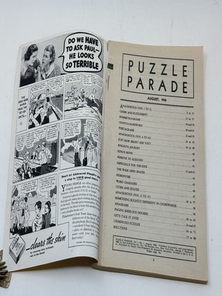 PUZZLE PARADE MAGAZINE, VOLUME I, NO. 1, AUGUST, 1936