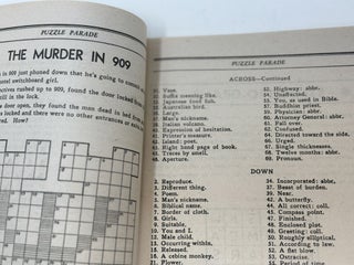PUZZLE PARADE MAGAZINE, VOLUME I, NO. 1, AUGUST, 1936