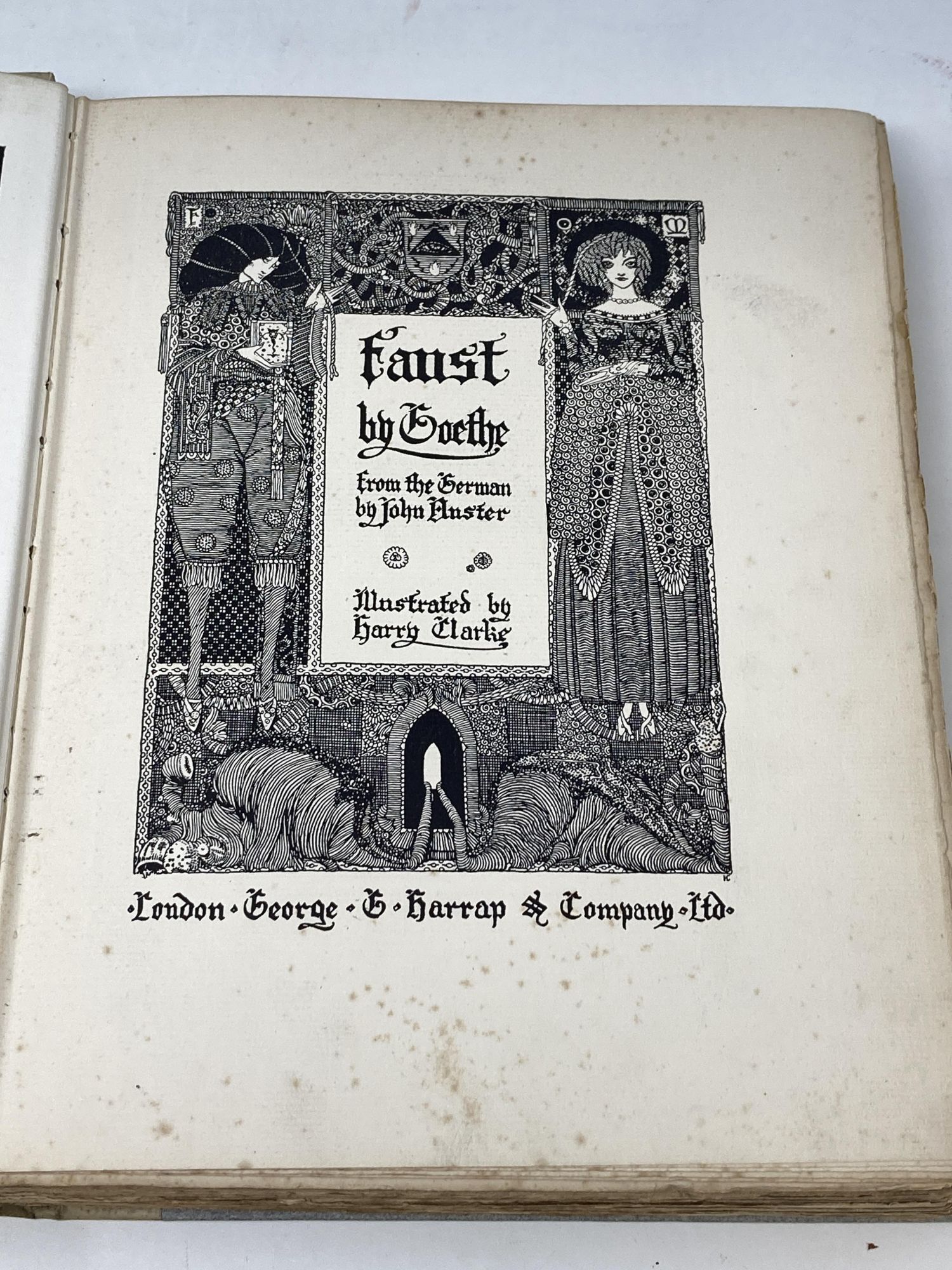 Faust Signing FAUST SIGNED BY TRANSLATOR & ILLUSTRATOR ; From the German by John ...