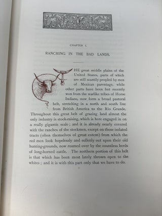 HUNTING TRIPS OF A RANCHMAN: SKETCHES OF SPORT ON THE NORTHERN CATTLE PLAINS; (Medora Edition, #248 of only 500 copies printed)