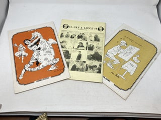 EXPLOIT COMICS: THREE ISSUES (ITALIAN TEXT): VOLUME 2, NO. 9 (MARCH - JUNE, 1978 VOLUME 3, NO. 15 (JULY - AUGUST, 1979); VOLUME 4, NO. 21 (OCTOBER - DECEMBER, 1980); (Bimonthly Publication of Criticism, History and Information on Cartooning)