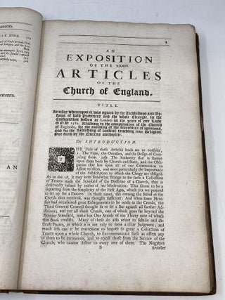 AN EXPOSITION OF THE THIRTY-NINE ARTICLES OF THE CHURCH OF ENGLAND