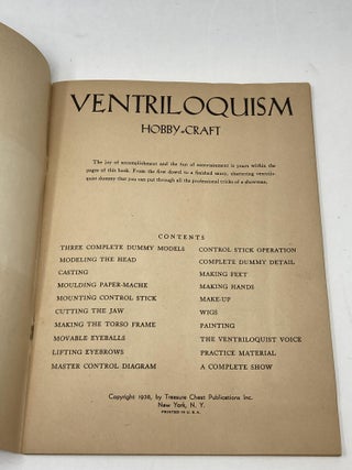 MARIONETTE HOBBY- CRAFT and VENTRILOQUISM HOBBY- CRAFT; Illustrated by Charles Forbell and George Carlson
