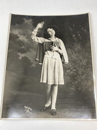 TWO PHOTOS: AMERICA'S YOUNGEST EVANGELISTS, AGES 9 AND 11: TWO, SIGNED 10" x 8" 1929 PHOTOGRAPHS FROM THE VAN GUNDY EVANGELIST TEAM
