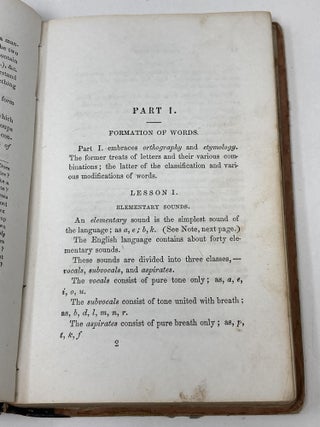 FIRST LESSONS IN GRAMMAR BASED UPON THE CONSTRUCTION AND ANALYSIS OF SENTENCES; DESIGNED AS AN INTRODUCTION TO THE "ANALYSIS OF SENTENCES."