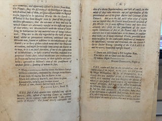 AN ESSAY ON COMETS IN TWO PARTS PART I. CONTAINING AN ATTEMPT TO EXPLAIN THE PHAENOMENA OF THE TAILS OF COMETS, AND TO ACCOUNT FOR THEIR PERPETUAL OPPOSITION TO THE SUN, UPON THE PHILOSOPHICAL PRINCIPLES. PART II. POINTING OUT SOME IMPORTANT ENDS FOR WHICH THESE TAILS WERE PROBABLY DESIGNED: WHEREIN IT IS SHEWN, THAT, IN CONSEQUENCE OF THESE CURIOUS APPENDAGES, COMETS MAY BE INHABITED WORLDS, AND EVEN COMFORTABLE HABITUATIONS; NOTWITHSTANDING THE VAST EXCENTRICITIES OF THEIR ORBITS. THE WHOLE INTERSPERSED WITH OBSERVATIONS AND REFLECTIONS ON THE SUN AND PRIMARY PLANETS; the sun, upon the philosophical principle