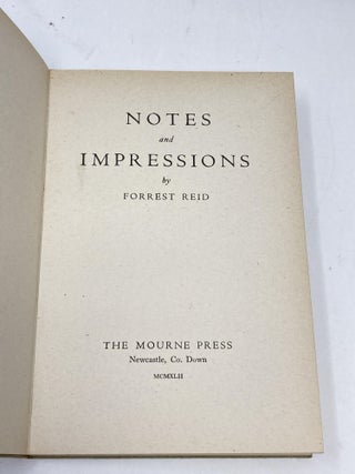 NOTES AND IMPRESSIONS