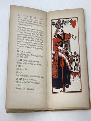 ALICE IN WONDERLAND : A PLAY : COMPILED FROM LEWIS CARROLL'S STORIES ALICE IN WONDERLAND AND THROUGH THE LOOKING-GLASS AND WHAT ALICE FOUND THERE.; Originally presented, for the benefit of The Society of Decorative Art, at The Waldorf, New York, March thirteenth, 1897, and now for the first time printed.