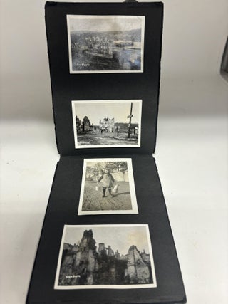 WORLD WAR I SNAPSHOT PHOTO ALBUM: FRANCE (VERDUN, CHATEAU THEIRRY, REIM, LE MANS