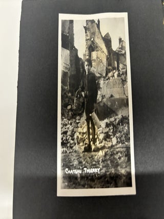 WORLD WAR I SNAPSHOT PHOTO ALBUM: FRANCE (VERDUN, CHATEAU THEIRRY, REIM, LE MANS