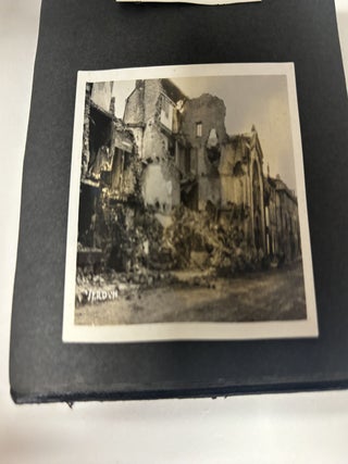 WORLD WAR I SNAPSHOT PHOTO ALBUM: FRANCE (VERDUN, CHATEAU THEIRRY, REIM, LE MANS